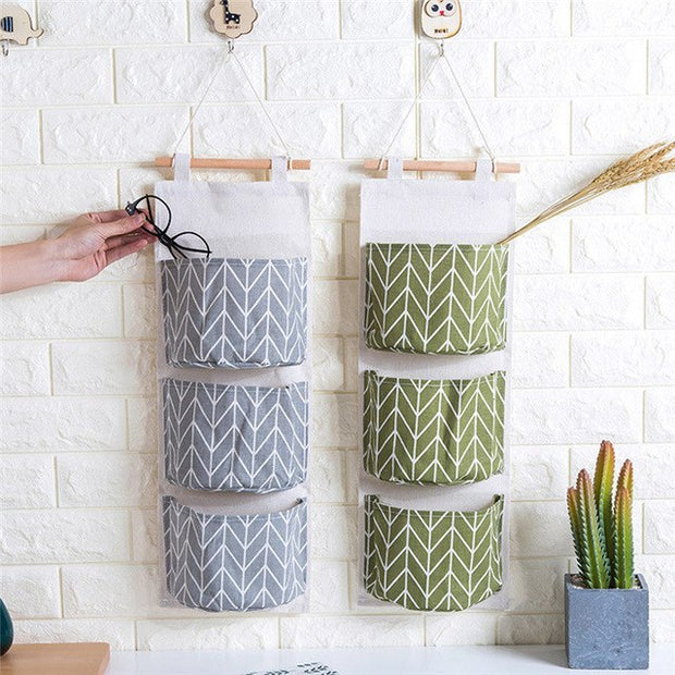 3 Layer Pouch Wall Hanging Storage Bag Kitchen - Open Your heart boutique