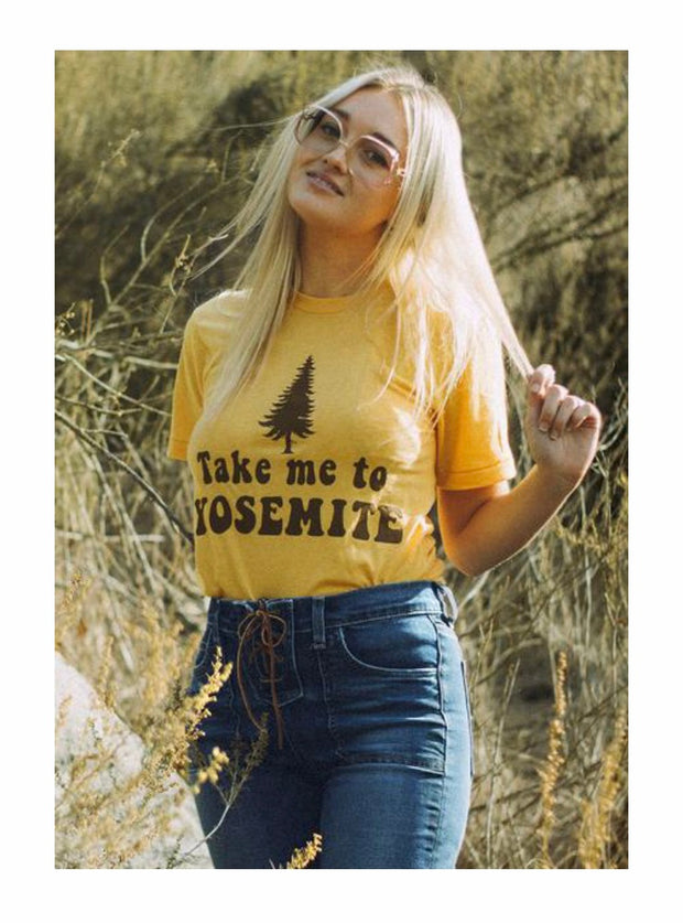 Take Me To Yosemite Tee - Open Your heart boutique
