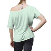 Women's Slouchy Top Featuring Pretty Wild Nature Inspired Longhorn Skull Design - Open Your heart boutique