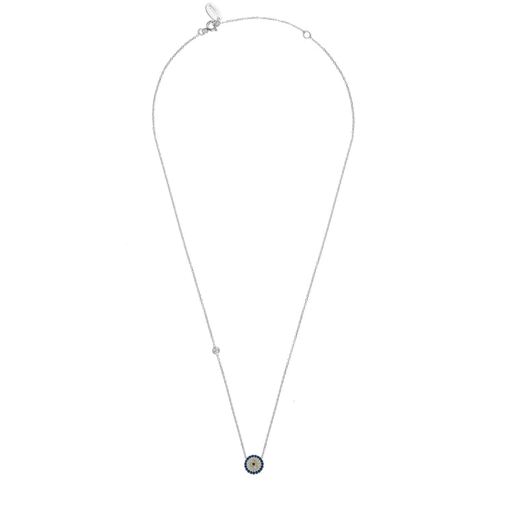 Evil Eye Necklace Silver - Open Your heart boutique