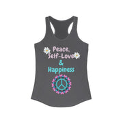 Peace, Self-Love & Happiness Racerback Tank - Open Your heart boutique